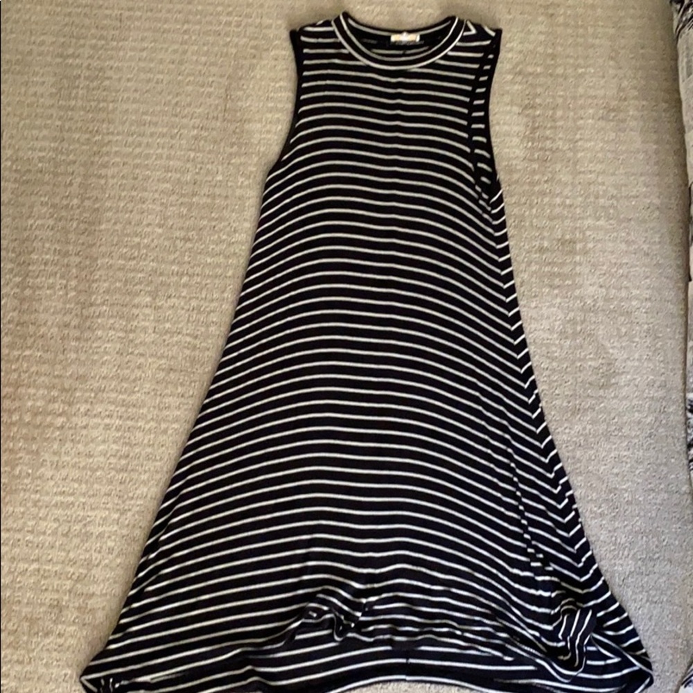Striped Black And White Dress
